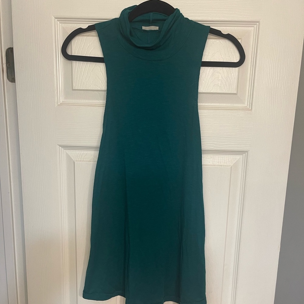 Free people- size L- green tank top(not a dress)